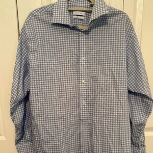 Calvin Klein Plaid Regular Fit Button Down 16.5/32/33